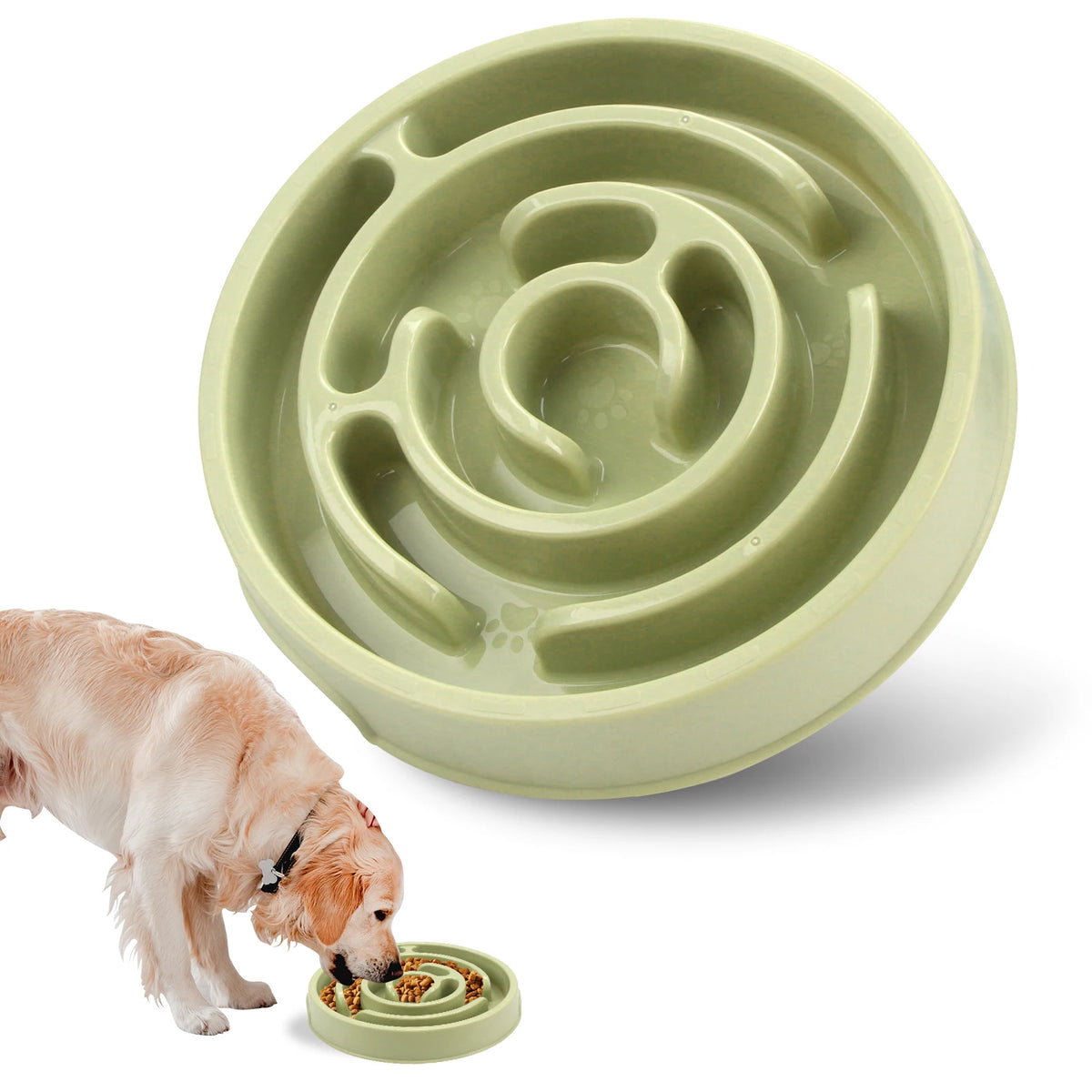 Non-Slip Slow Feeder Dog Bowl
