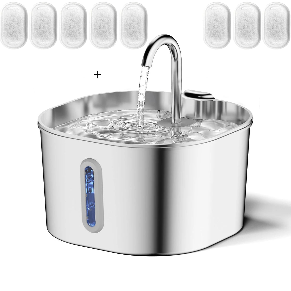 Stainless Steel Cat Water Fountain (2.2L)