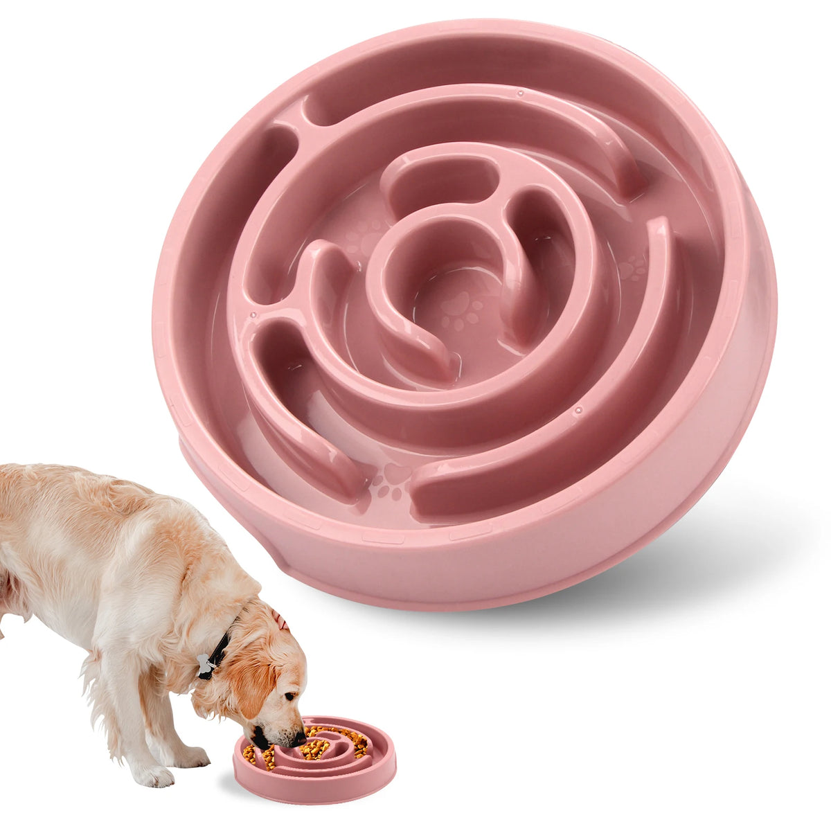 Non-Slip Slow Feeder Dog Bowl