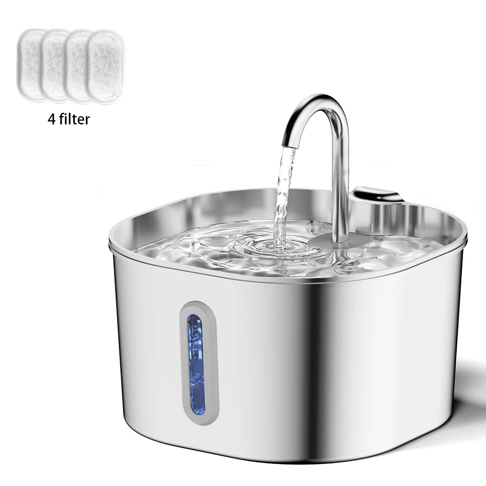 Stainless Steel Cat Water Fountain (2.2L)